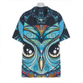 Colorful Tribal Owl Print Hawaiian Shirt