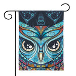 Colorful Tribal Owl Print House Flag
