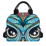 Colorful Tribal Owl Print Insulated Lunch Bag