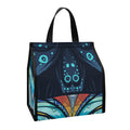 Colorful Tribal Owl Print Insulated Lunch Tote