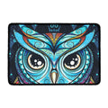 Colorful Tribal Owl Print Kitchen Mat