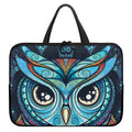 Colorful Tribal Owl Print Laptop Sleeve With Handle