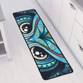 Colorful Tribal Owl Print Long Kitchen Mat