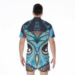 Colorful Tribal Owl Print Men's Rompers