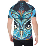 Colorful Tribal Owl Print Men's Shirt