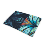 Colorful Tribal Owl Print Pet Cooling Mat Cover