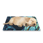 Colorful Tribal Owl Print Pet Cooling Mat Cover
