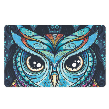 Colorful Tribal Owl Print Polyester Doormat