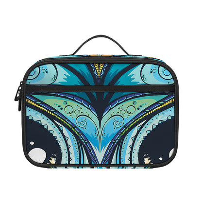Colorful Tribal Owl Print Portable Lunch Bag
