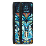Colorful Tribal Owl Print Refrigerator Handle Covers