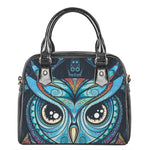 Colorful Tribal Owl Print Shoulder Handbag