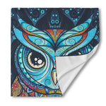 Colorful Tribal Owl Print Silk Bandana