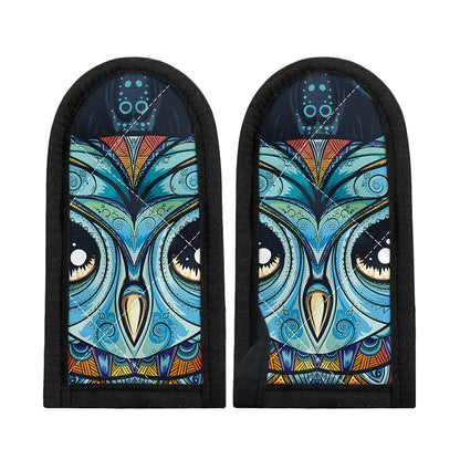 Colorful Tribal Owl Print Skillet Handle Cover