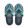Colorful Tribal Owl Print Slippers
