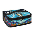 Colorful Tribal Owl Print Small Lunch Bag