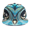 Colorful Tribal Owl Print Snapback Cap