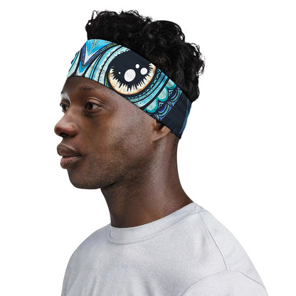 Colorful Tribal Owl Print Sports Headband