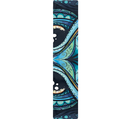 Colorful Tribal Owl Print Table Runner
