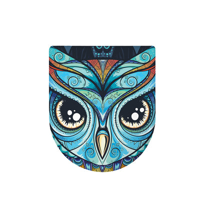 Colorful Tribal Owl Print Toilet Lid Cover