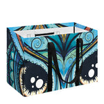Colorful Tribal Owl Print Utility Tote Bag