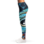 Colorful Tribal Owl Print Women's Leggings