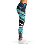 Colorful Tribal Owl Print Women's Leggings