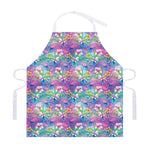 Colorful Tropical Flamingo Print Adjustable Apron