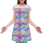 Colorful Tropical Flamingo Print Adjustable Apron