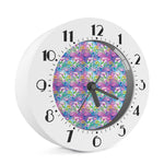 Colorful Tropical Flamingo Print Alarm Clock