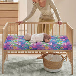 Colorful Tropical Flamingo Print Baby Crib Sheet