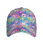 Colorful Tropical Flamingo Print Baseball Cap