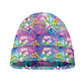 Colorful Tropical Flamingo Print Beanie