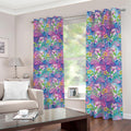 Colorful Tropical Flamingo Print Dimout Grommet Curtains