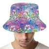 Colorful Tropical Flamingo Print Bucket Hat