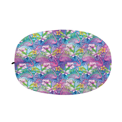 Colorful Tropical Flamingo Print Car Side Mirror Covers