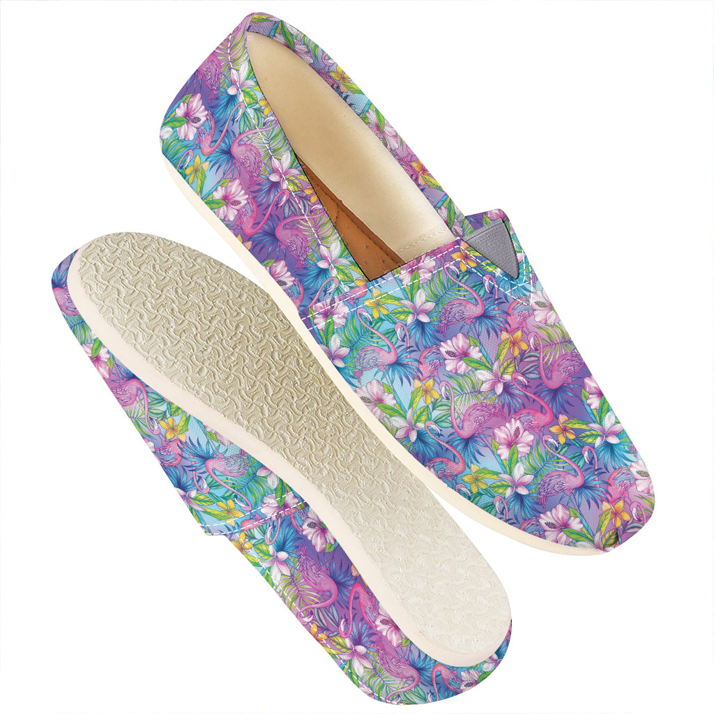 Colorful Tropical Flamingo Print Casual Shoes