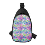 Colorful Tropical Flamingo Print Chest Bag