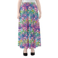 Colorful Tropical Flamingo Print Chiffon Maxi Skirt