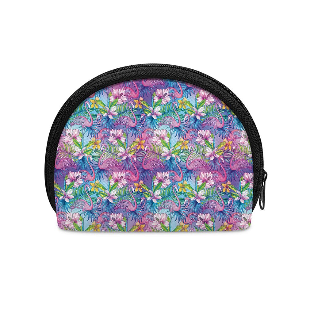 Colorful Tropical Flamingo Print Coin Purse