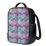 Colorful Tropical Flamingo Print Crossbody Lunch Bag