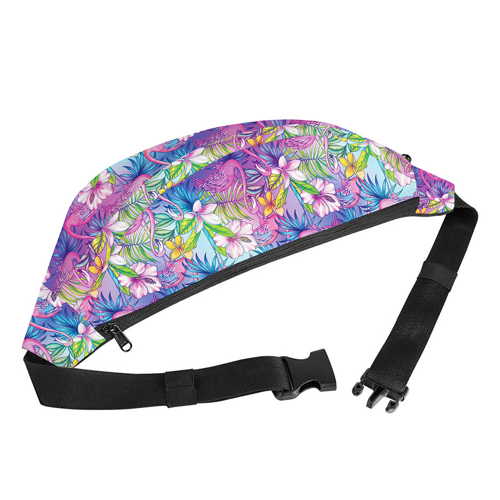 Colorful Tropical Flamingo Print Fanny Pack