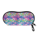 Colorful Tropical Flamingo Print Glasses Case