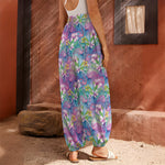 Colorful Tropical Flamingo Print Harem Pants