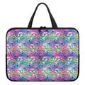 Colorful Tropical Flamingo Print Laptop Sleeve With Handle