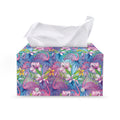 Colorful Tropical Flamingo Print Leather Tissue Box Cover