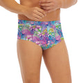 Colorful Tropical Flamingo Print Men's Briefs