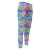 Colorful Tropical Flamingo Print Men's Compression Pants