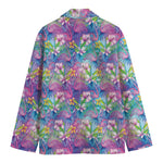 Colorful Tropical Flamingo Print Men's Cotton Blazer