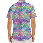 Colorful Tropical Flamingo Print Men's Deep V-Neck Shirt