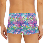 Colorful Tropical Flamingo Print Men's Short Boxer Briefs